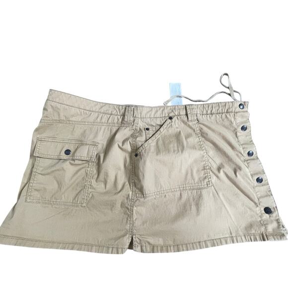 ABERCROMBIE & FITCH  LOW RISE 90S KHAKI  MICRO MINI SKIRT SIZE XL Y2K‎ - Picture 4 of 8